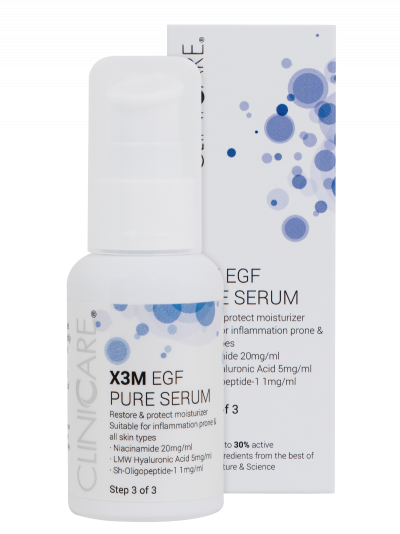 Cliniccare X3M EGF Pure Serum Bottle Box