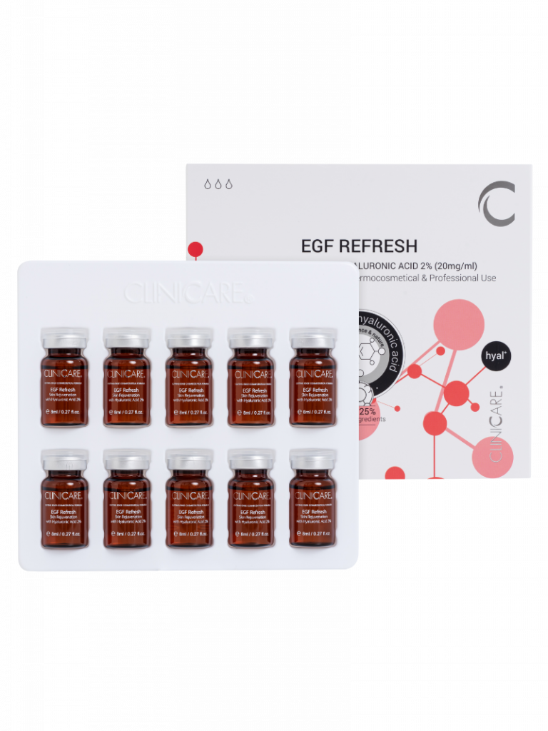 Cliniccare EGF Refresh Vial Bottle Box