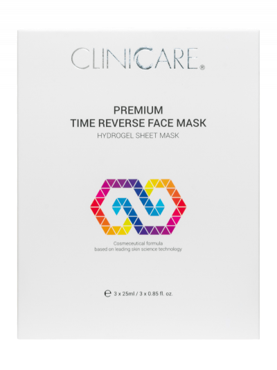 Cliniccare Premium Time Reverse Face Mask Bottle Box
