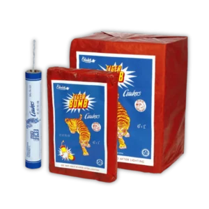 Funke Super Böller 2 Tiger Bomb – Oldschool-Knaller mit kräftigem Schlag, markantes Tiger-Design, 80 Stück je Packung.
