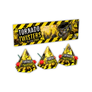 Lesli Tornado Twister – pfeifend, drehend, grünes Crackling, schneller Aufstieg.