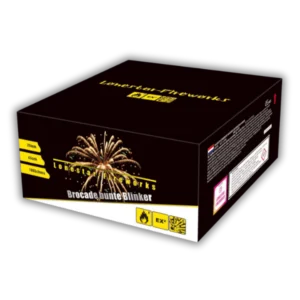 Batterie Lonestar LS-F2-100-05 Feuerwerksbatterie 100 Schuss 20mm mit Brokatgold-Buketts und bunten Blinkern