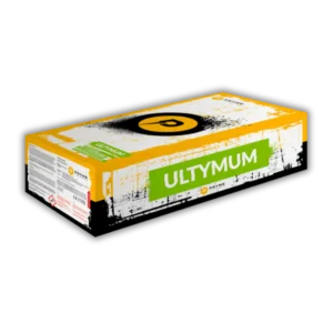 Pryme Ultymum – Verbundfeuerwerk F2 mit I-, Z-, V- und W-Shape, 1.3G, vielfältige Kronen- und Blinkeffekte