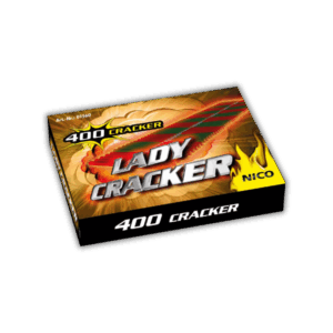 Nico Ladycracker 400er F2-Knallketten-Packung (10g NEM) mit 400 Schuss rasanter, schriller Knallfolge.