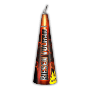 Nico Riesen Vulkan F2-Feuerwerksvulkan (36g NEM) mit Gold-/Silber-Titansilberfunken, langsam aufbauend und 5 Meter Effekthöhe.