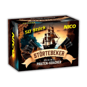 Nico Störtebeker 50er F2-Schwarzpulver-Kracher mit extrem lautem Knall ("Donner der sieben Meere").